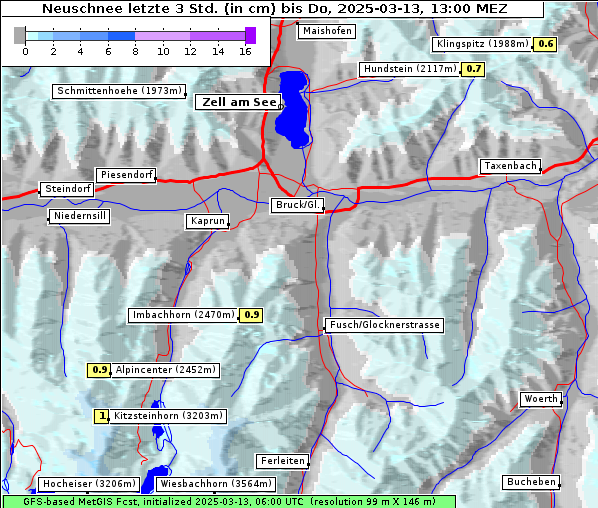 Neuschnee, 13. 3. 2025