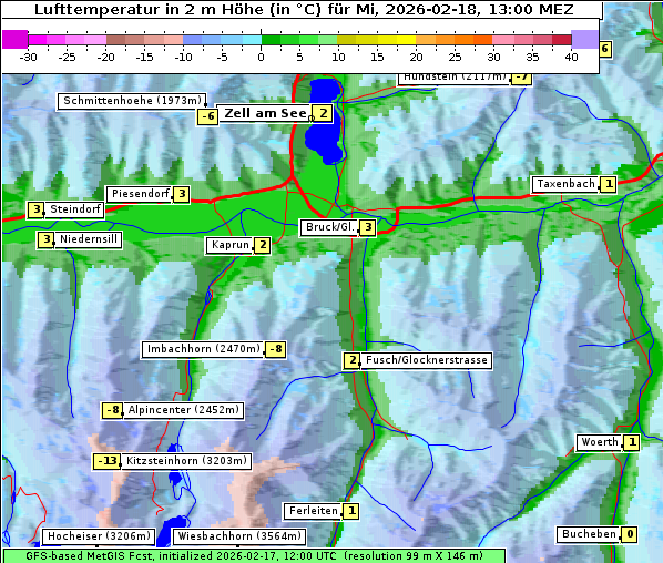Temperatur, 18. 2. 2026