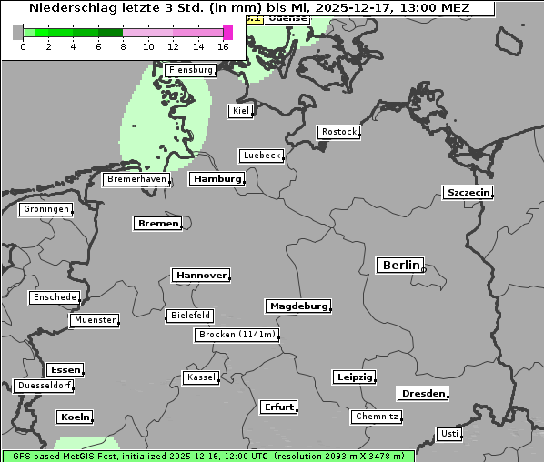 Niederschlag, 17. 12. 2025