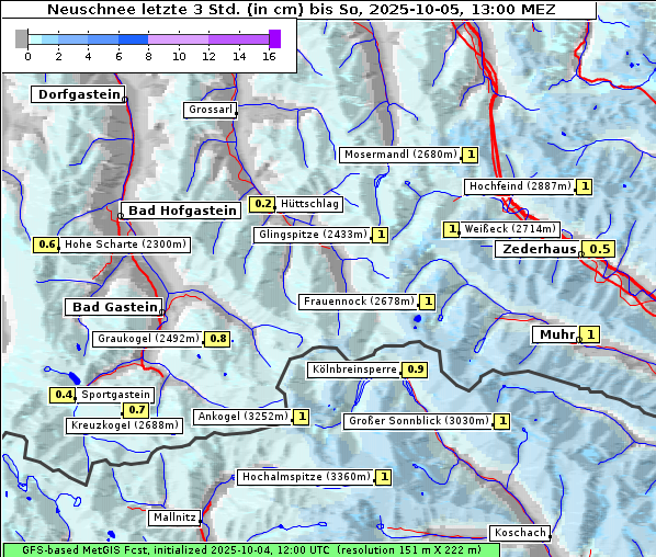 Neuschnee, 5. 10. 2025