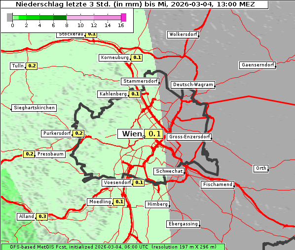 Niederschlag, 4. 3. 2026