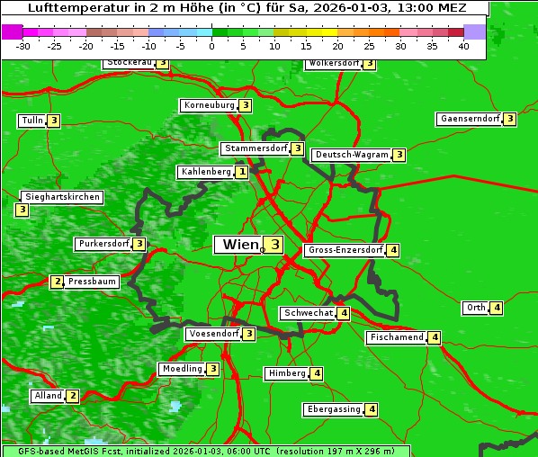 Temperatur, 3. 1. 2026