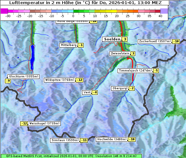 Temperatur, 1. 1. 2026