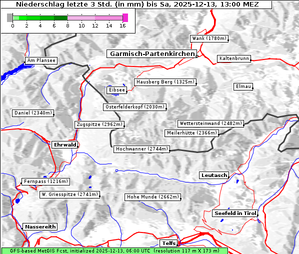 Niederschlag, 13. 12. 2025
