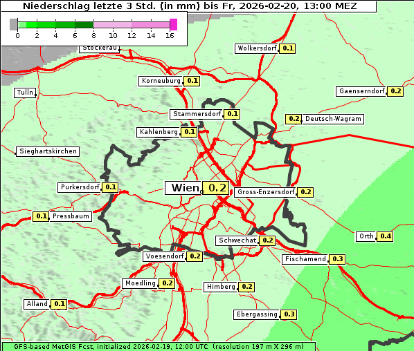 Niederschlag, 20. 2. 2026