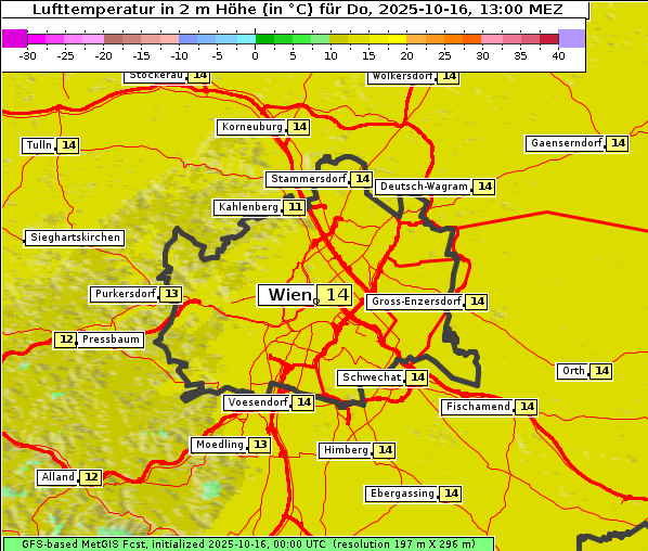 Temperatur, 16. 10. 2025