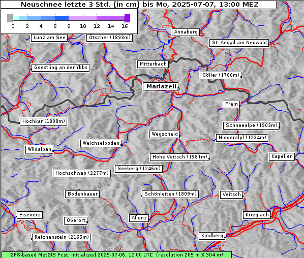 Neuschnee, 7. 7. 2025