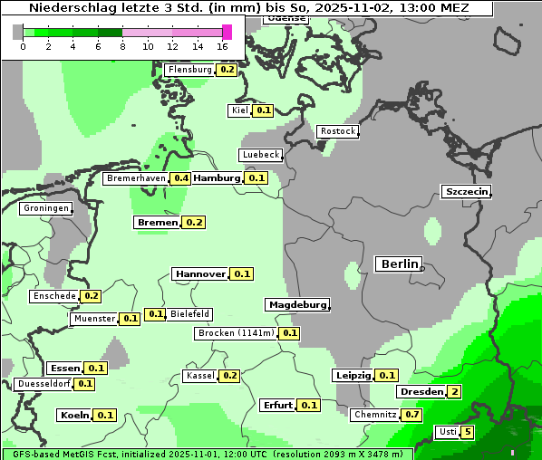 Niederschlag, 2. 11. 2025