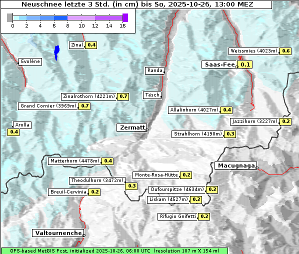 Neuschnee, 26. 10. 2025