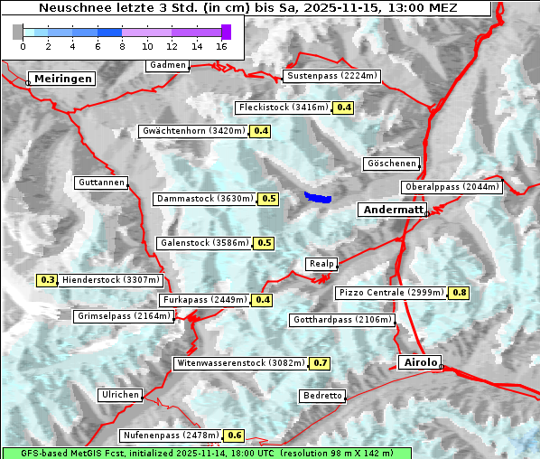 Neuschnee, 15. 11. 2025