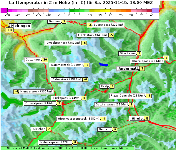 Temperatur, 15. 11. 2025