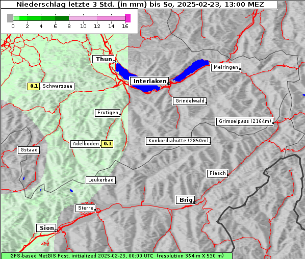 Niederschlag, 23. 2. 2025