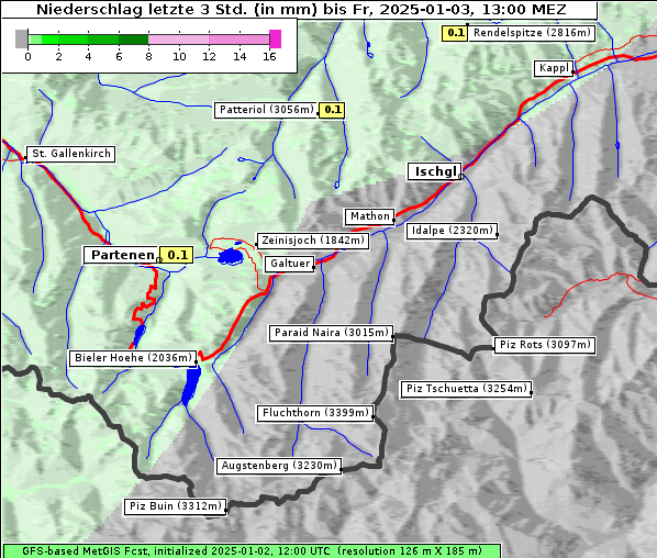 Niederschlag, 3. 1. 2025