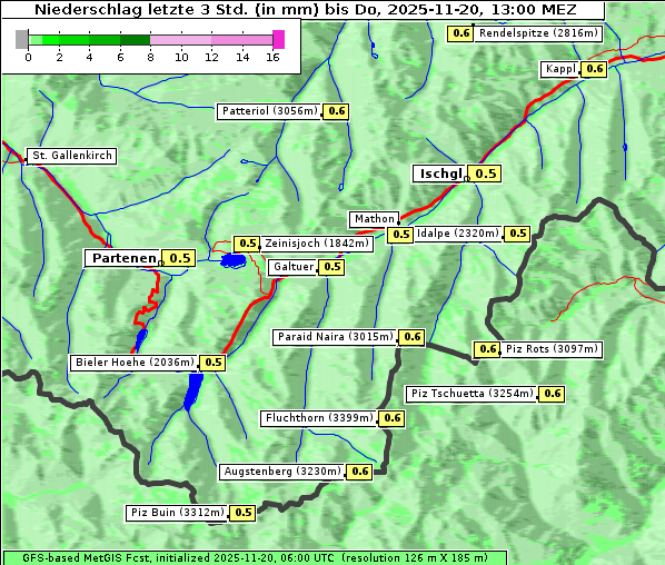 Niederschlag, 20. 11. 2025