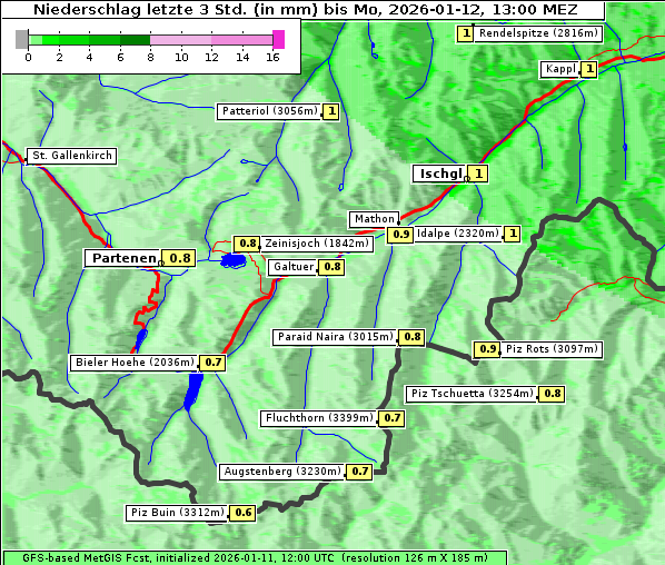 Niederschlag, 12. 1. 2026