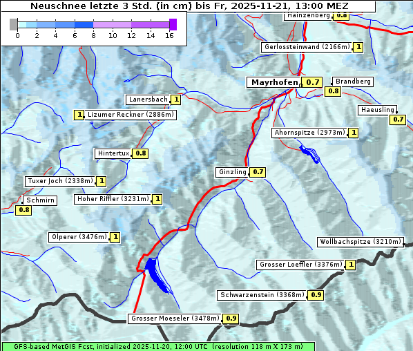 Neuschnee, 21. 11. 2025