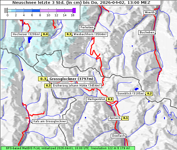 Neuschnee, 2. 4. 2026