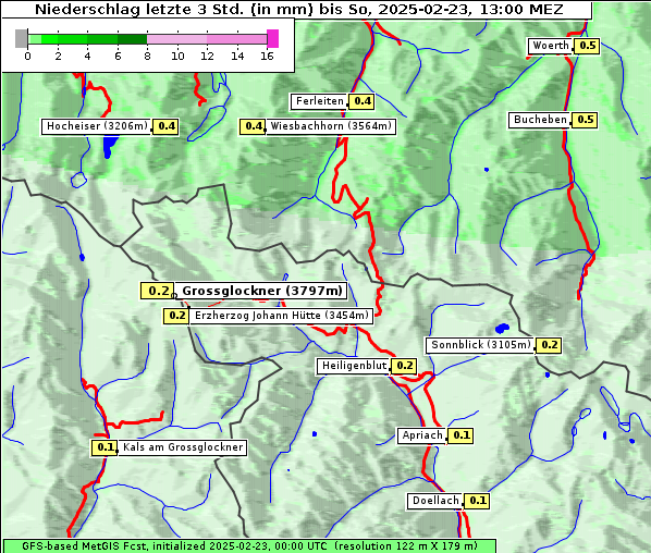 Niederschlag, 23. 2. 2025