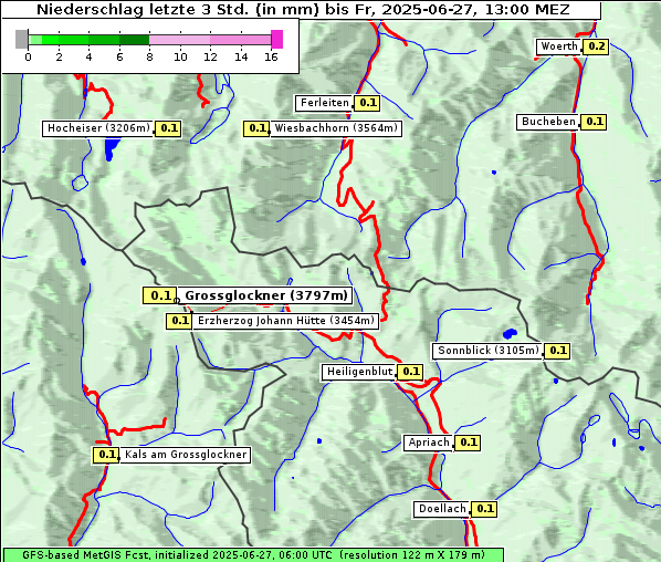 Niederschlag, 27. 6. 2025
