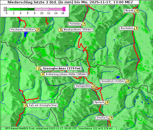 Niederschlag, 17. 11. 2025