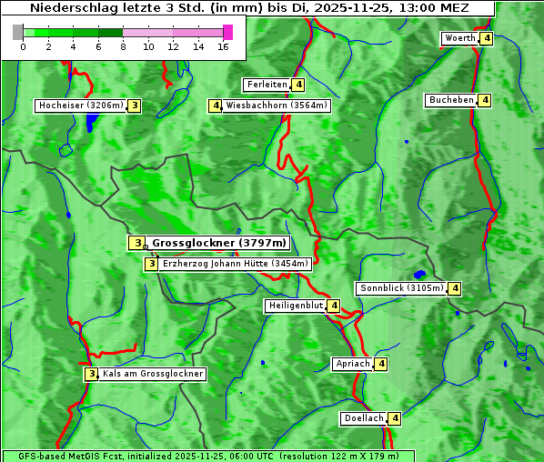 Niederschlag, 25. 11. 2025