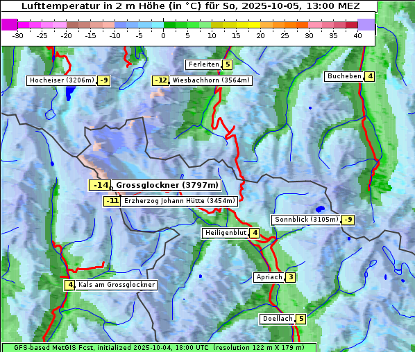 Temperatur, 5. 10. 2025