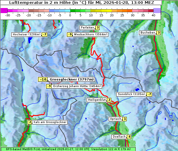 Temperatur, 28. 1. 2026