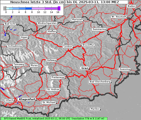 Neuschnee, 11. 3. 2025