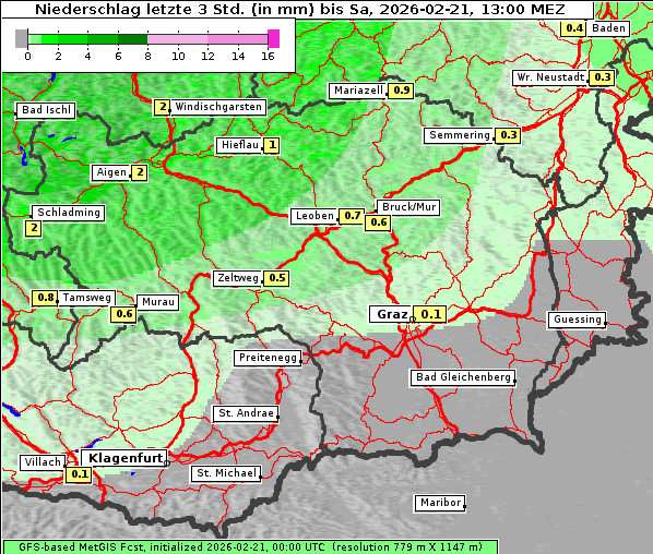 Niederschlag, 21. 2. 2026