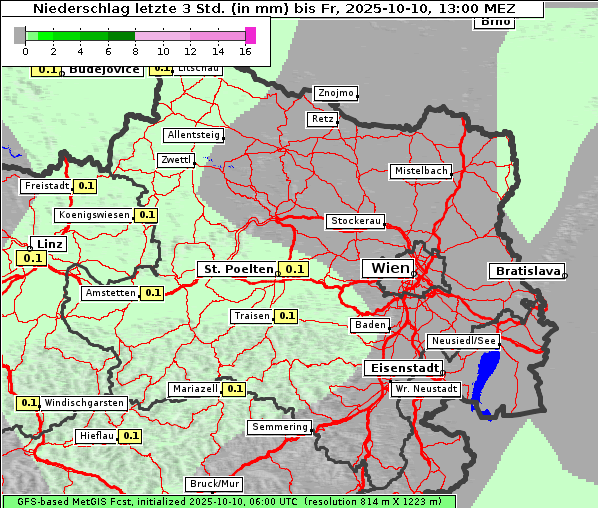 Niederschlag, 10. 10. 2025
