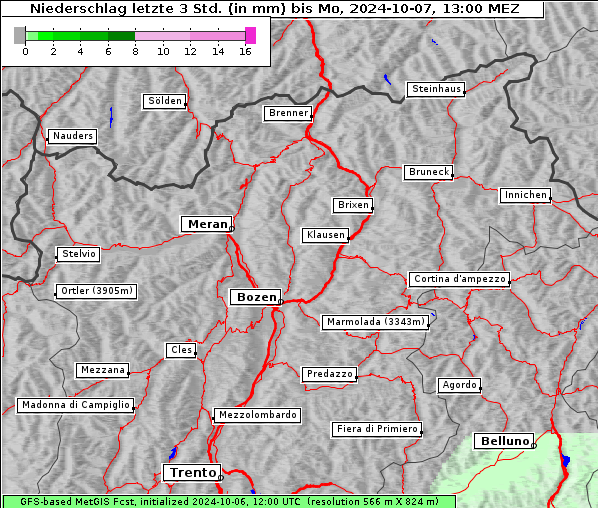 Niederschlag, 7. 10. 2024