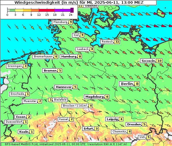 Wind, 11. 6. 2025