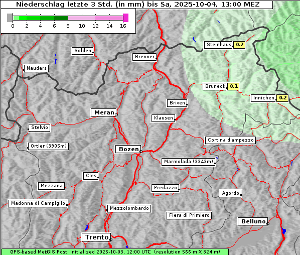 Niederschlag, 4. 10. 2025