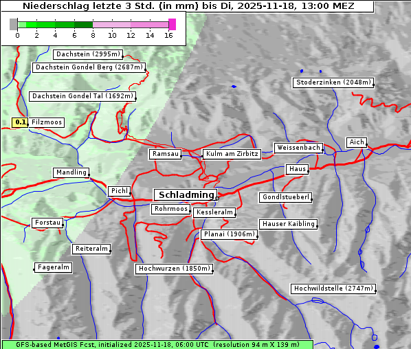 Niederschlag, 18. 11. 2025