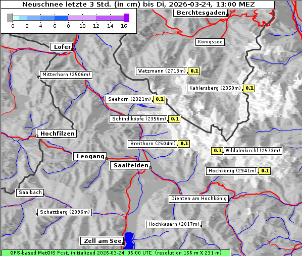 Neuschnee, 24. 3. 2026