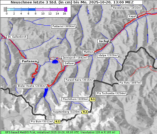 Neuschnee, 20. 10. 2025