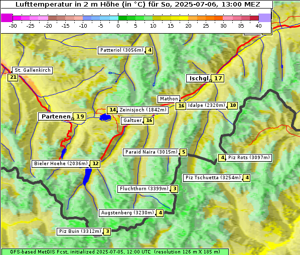 Temperatur, 6. 7. 2025