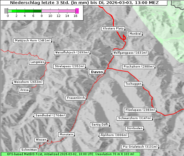 Niederschlag, 3. 3. 2026