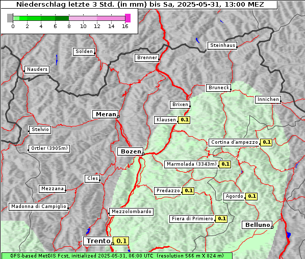 Niederschlag, 31. 5. 2025