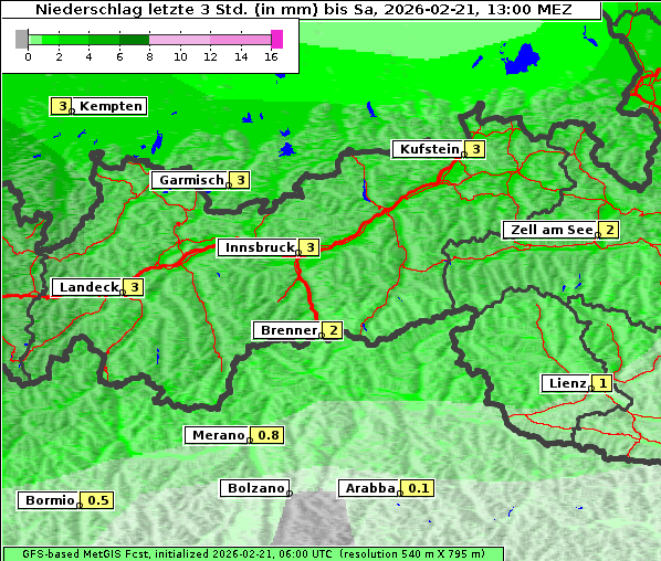 Niederschlag, 21. 2. 2026