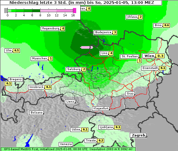 Niederschlag, 5. 1. 2025