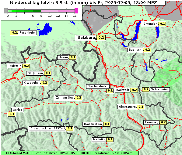 Niederschlag, 5. 12. 2025