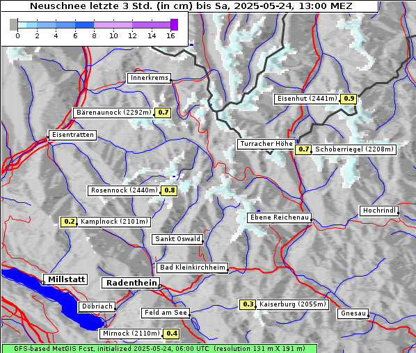 Neuschnee, 24. 5. 2025