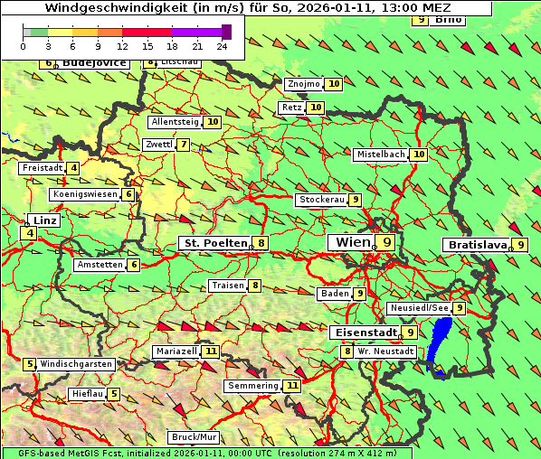 Wind, 11. 1. 2026