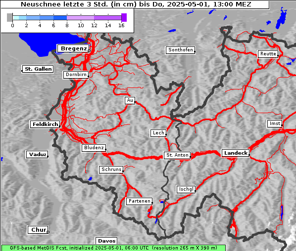 Neuschnee, 1. 5. 2025
