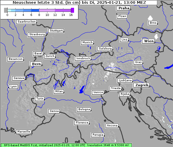 Neuschnee, 21. 1. 2025