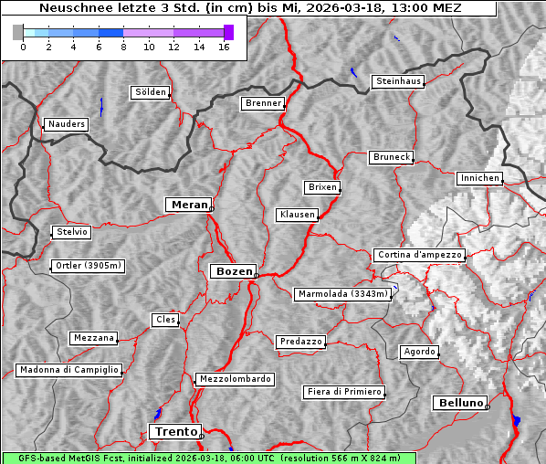 Neuschnee, 18. 3. 2026