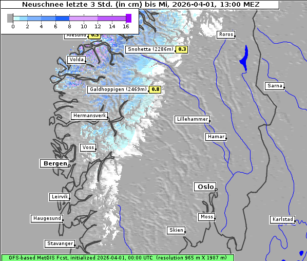 Neuschnee, 1. 4. 2026