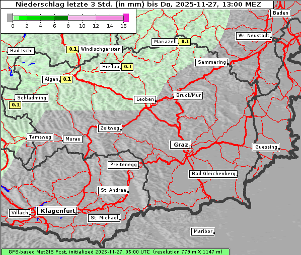 Niederschlag, 27. 11. 2025