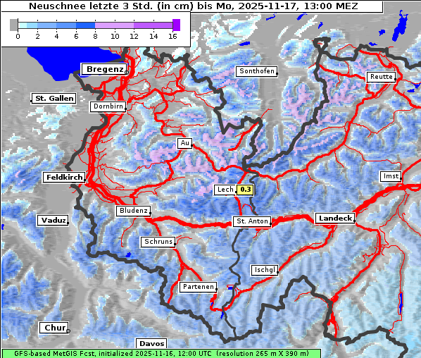 Neuschnee, 17. 11. 2025